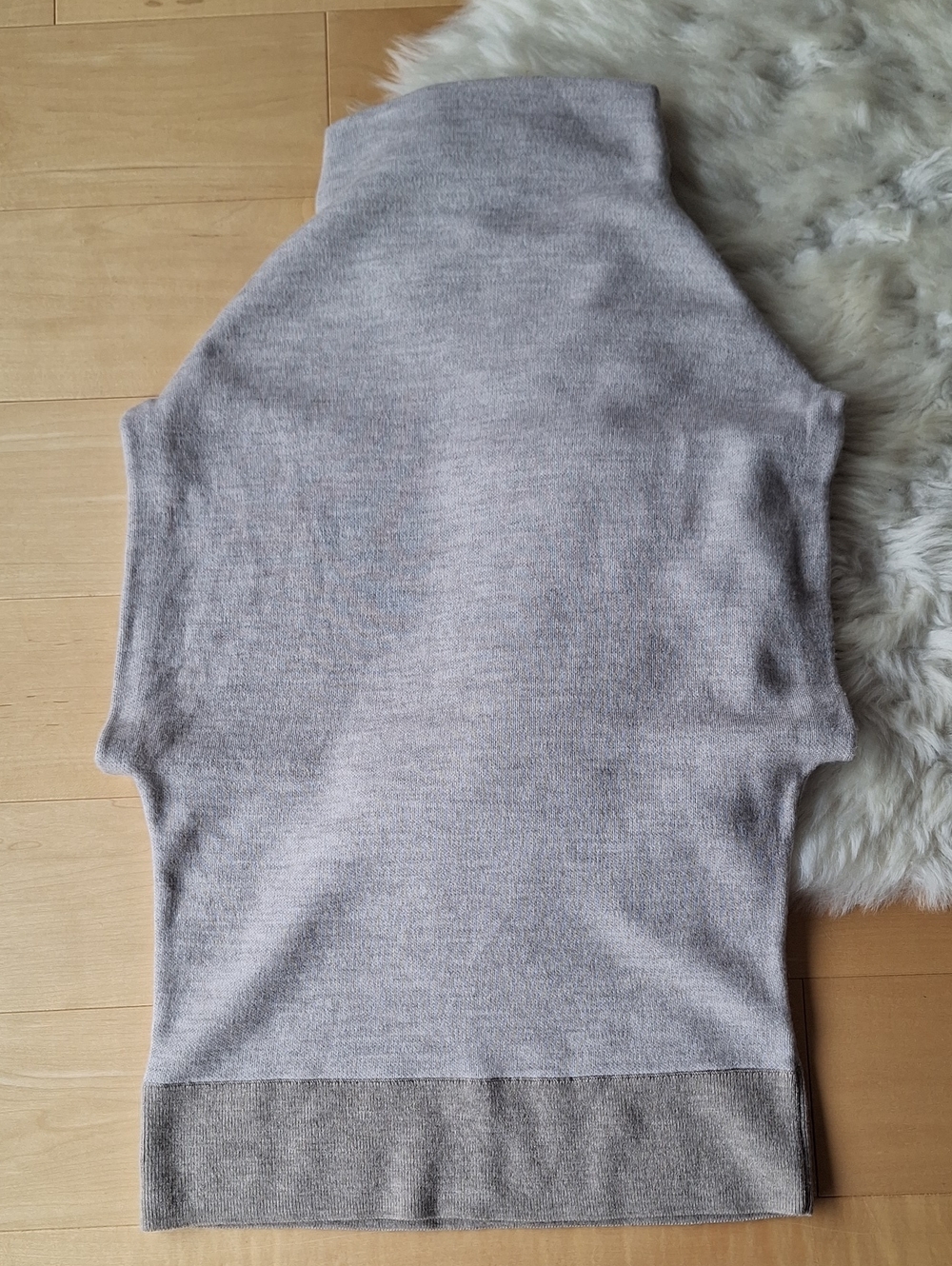 Club Monaco Abhy Light Tan Sleeveless Turtleneck Sweater